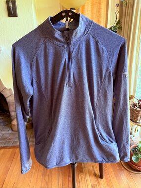 Warner Bros. Heather Navy Blue Women's Quarter-Zip Pullover